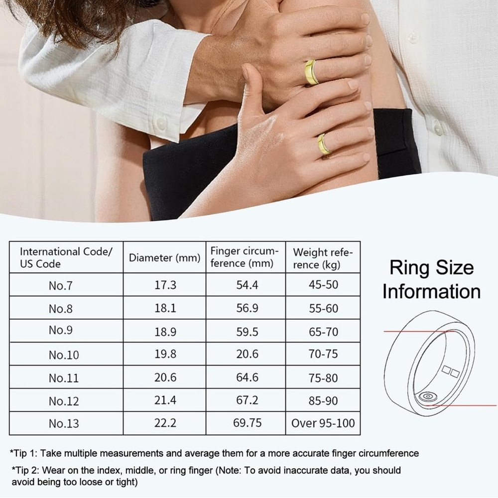 Smart Ring for women or men. NWT - Picture 3 of 8